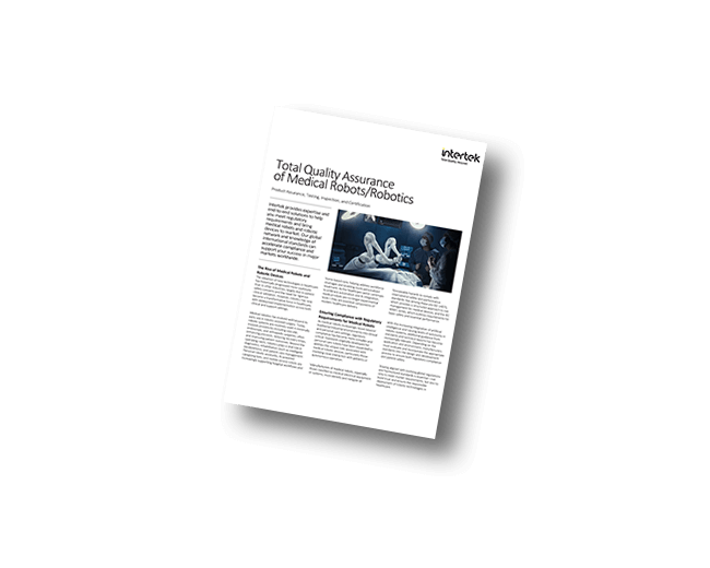 Total Quality Assurance of Medical Robots/Robotics | Fact Sheet